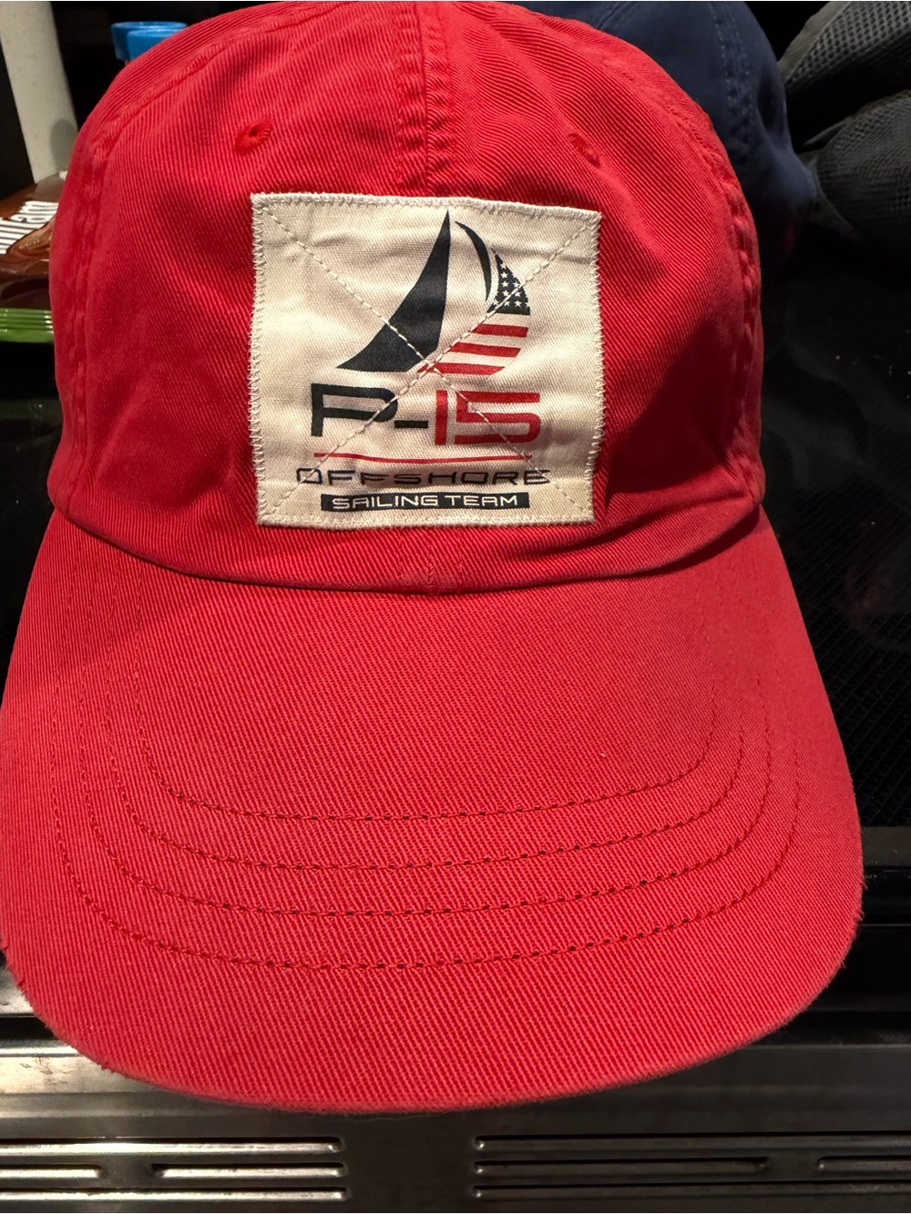 Ralph Lauren Red P-15 Offshore Sailing Baseball Cap